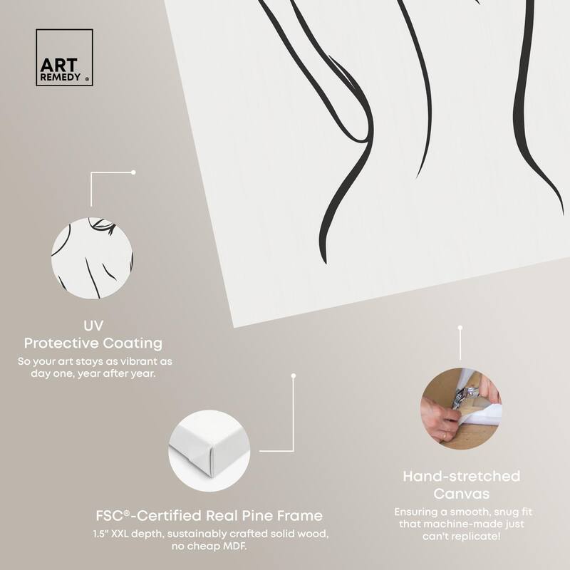 Woman in Contour III Canvas by Art Remedy, Gallery Wrapped