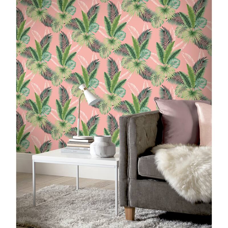 Arthouse Miami Navy Palms Wallpaper