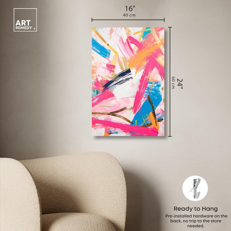 Exuberant Hues IV Canvas by Art Remedy, Gallery Wrapped