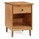 preview thumbnail 14 of 30, Walker Edison Bullrushes 1-drawer Solid Wood Nightstand