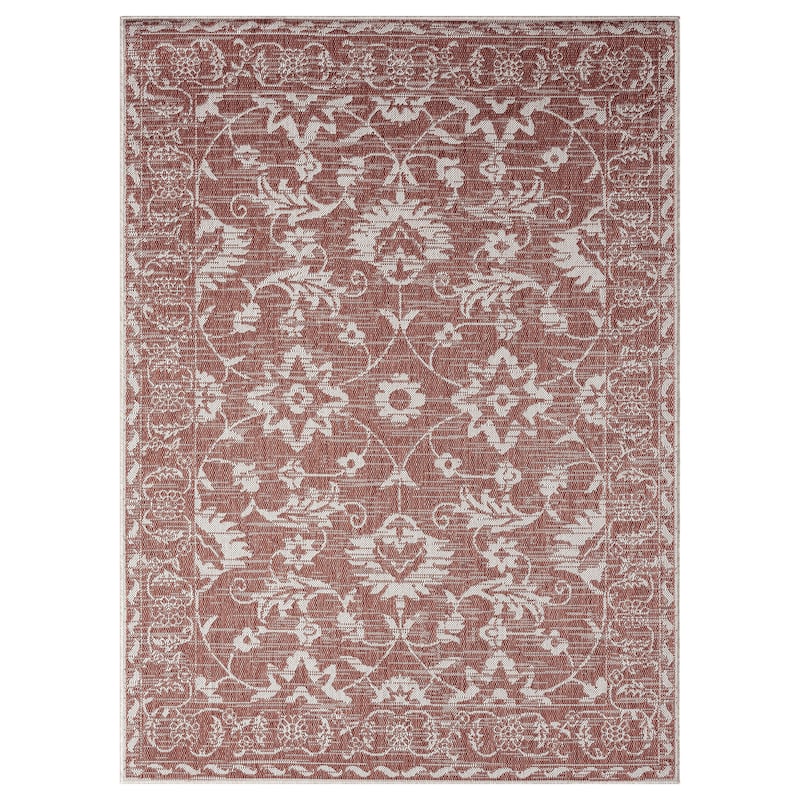 Nicole Miller New York Patio Country Ayala Floral Indoor/ Outdoor Rug