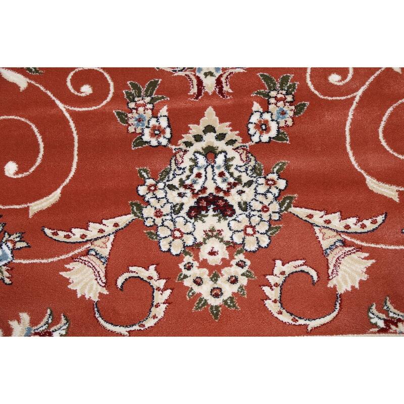 Floral Medallion Transitional Oriental Turkish Rug Traditional Carpet