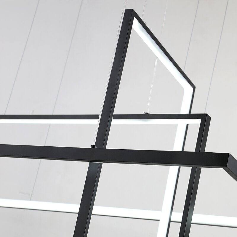 Maxax 3 - Light Statement LED Chandelier with Wrought Iron Accents - YX-13