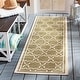 preview thumbnail 6 of 144, SAFAVIEH Courtyard Thomasina Indoor/ Outdoor Waterproof Patio Backyard Rug 2'3" x 6'7" Runner - Green/Beige