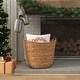 preview thumbnail 42 of 81, Handmade Dried Plant Wicker Contemporary Storage Basket