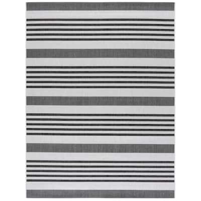 Martha Stewart Venerica Contemporary Rug - Light Grey/Charcoal - 2PC - 5'3" x 7'