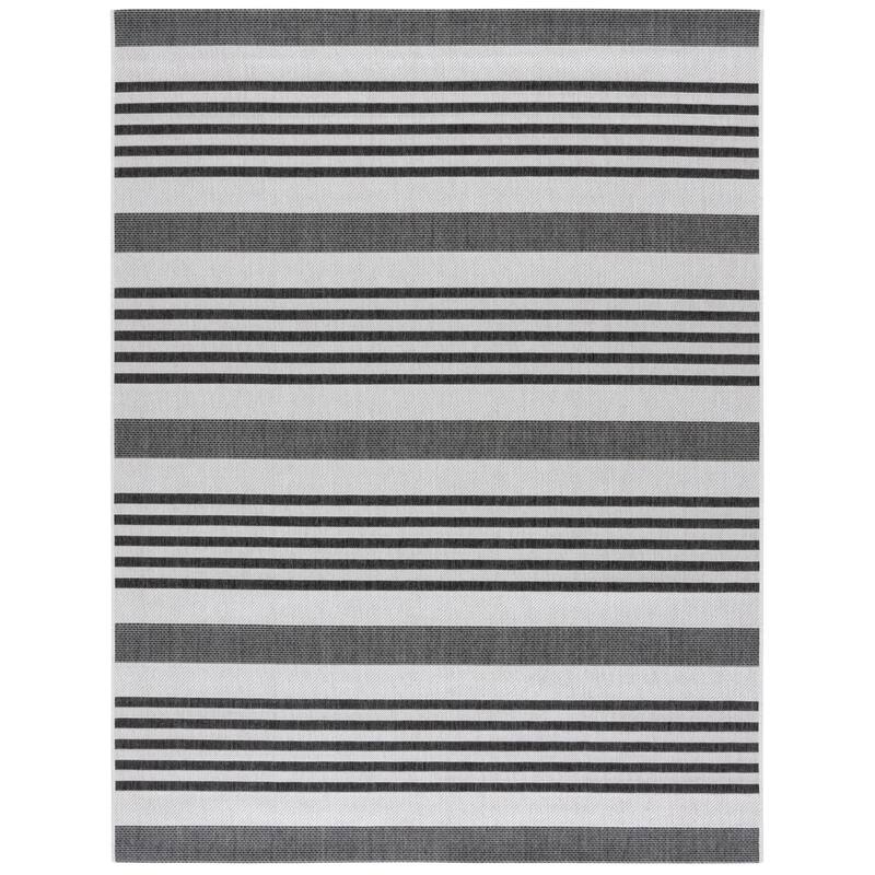 Martha Stewart Venerica Contemporary Rug - 6'7" x 9' - Light Grey/Charcoal