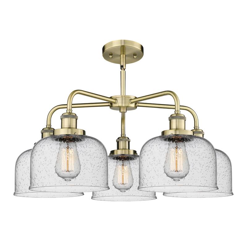 Innovations Lighting Bell - 5 Light 26" Stem Hung Chandelier