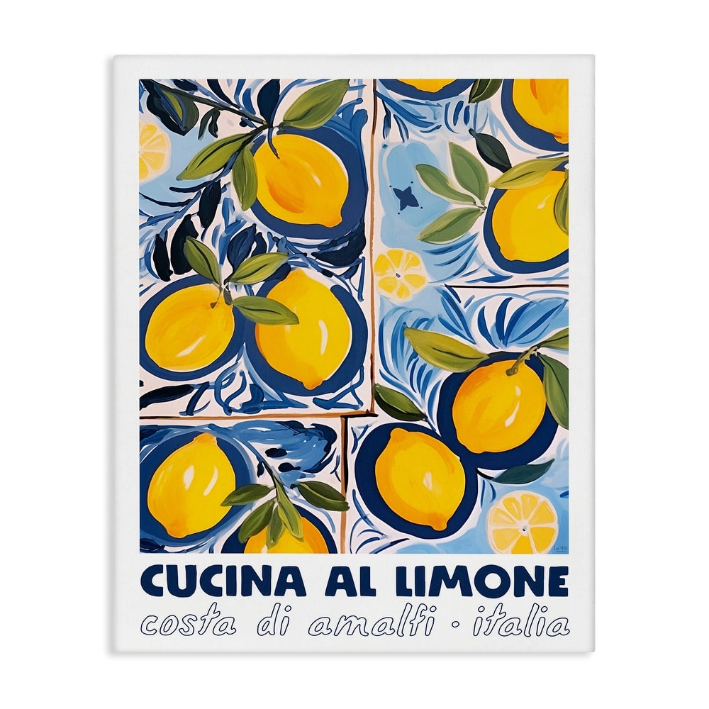 Stupell Bright Mediterranean Lemons Canvas Wall Art Design By Lux + Me Designs