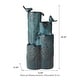 preview thumbnail 21 of 34, Glitzhome 26"H/ 31"H 4-Tier LED Vase-Shaped Ceramic Outdoor Floor Fountain with Birds/ Lotus
