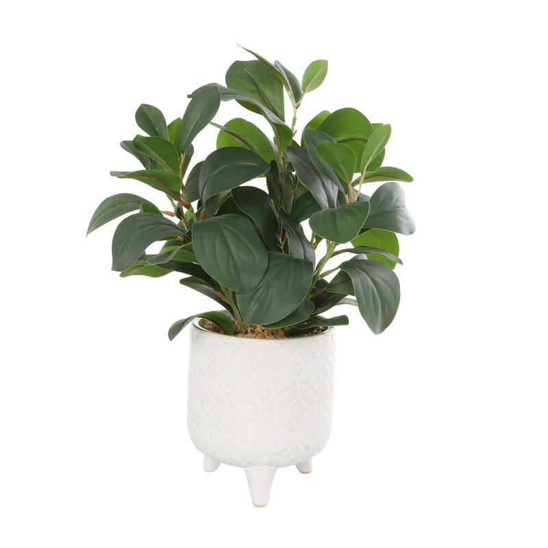 Faux Foliage Artificial Plant - Green - Roche River Decor - 8"W x 10"L x 14"H
