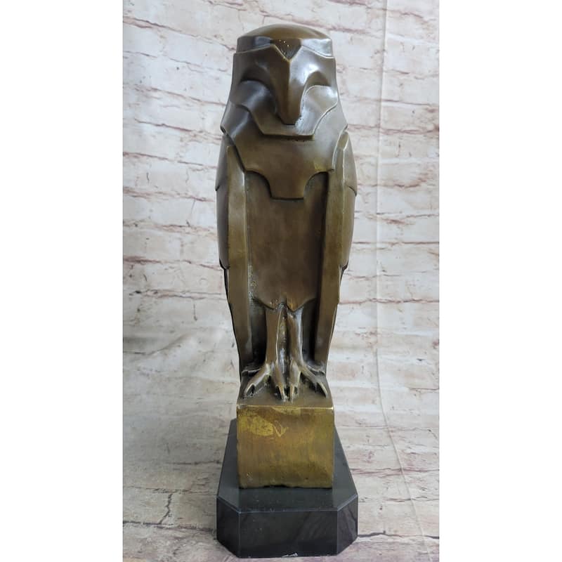 Salvador Dali Abstract Modern Art Owl Bronze Sculpture Marble Statue Home Decor