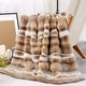 preview thumbnail 8 of 21, Home Soft Things Tip Dying Two Tone FauxFur Throw Thick Fuzzy Blanket