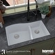 preview thumbnail 19 of 45, Karran Undermount Quartz Double-bowl Kitchen Sink