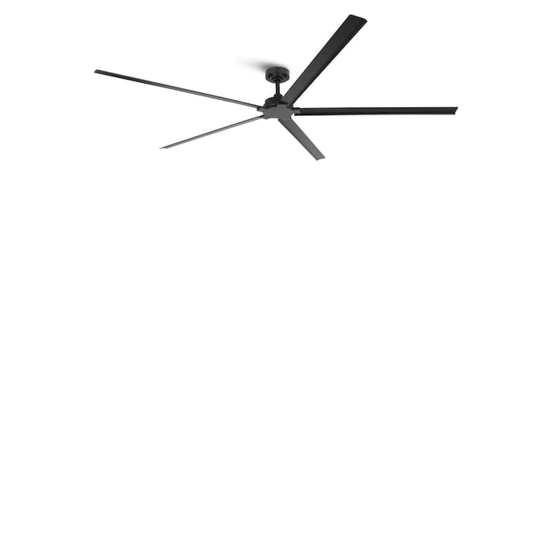 Ceiling Fan 84" Industrial 5-Blade Black IPX4 Outdoor Use