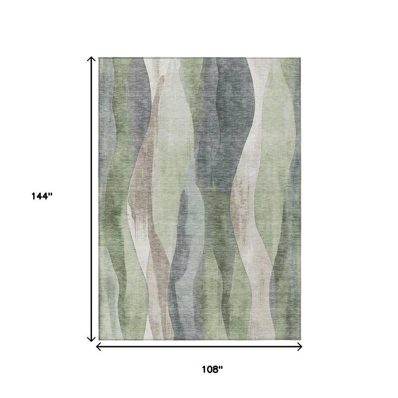 HomeRoots Abstract Transitional Rectangle Outdoor Rug
