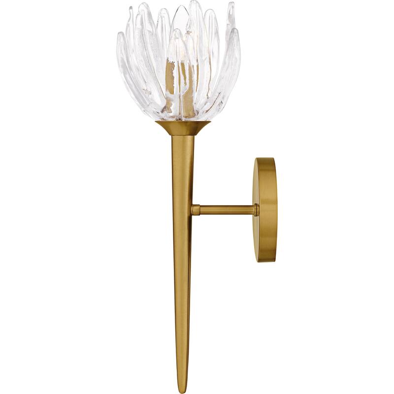 Shea 1-Light Brushed Gold Wall Sconce