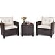 preview thumbnail 20 of 81, Costway 3PCS Patio Rattan Furniture Set Cushioned Conversation Set - See Details