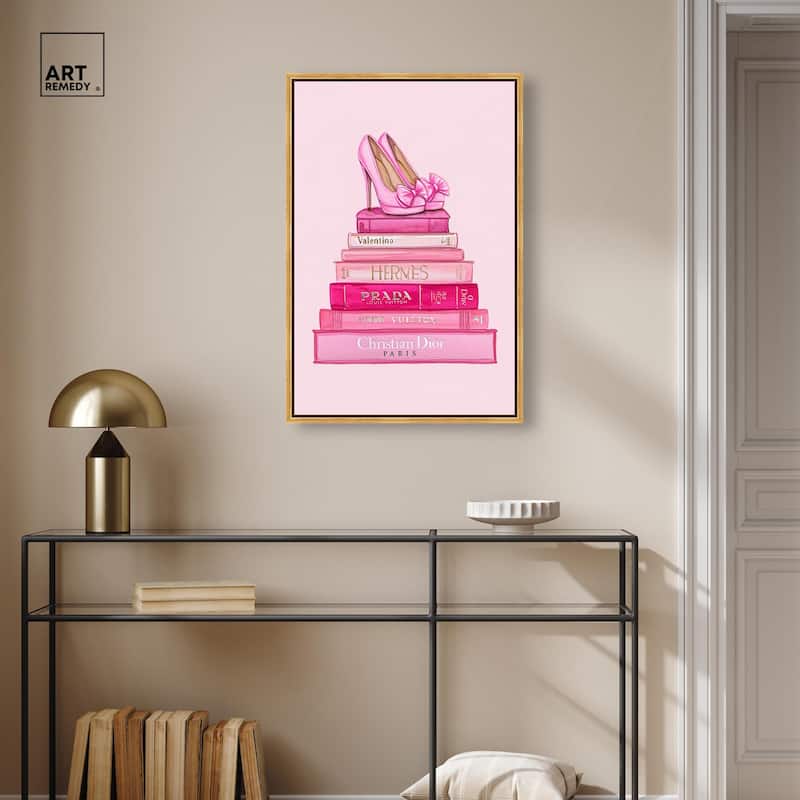 Fashion books in Pink Canvas by Art Remedy