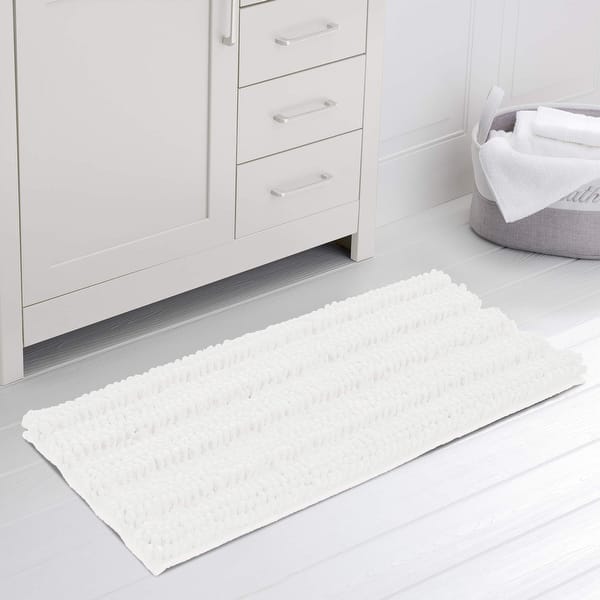 Bathroom Rugs Chenille Soft Short Plush Bath Mat Non-Slip Water Absorbent Shower  Mat Quick Dry Machine Washable (Light Gray, 24' X 60') - China Mat and  Carpet price