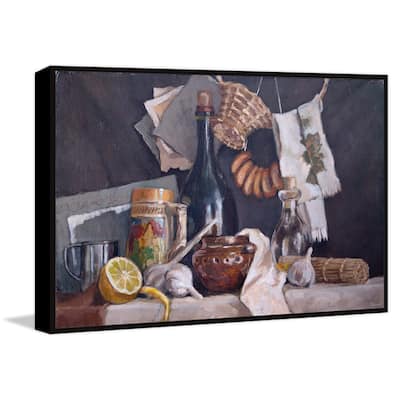 Cooking Is an Art Floater Framed Print on Canvas