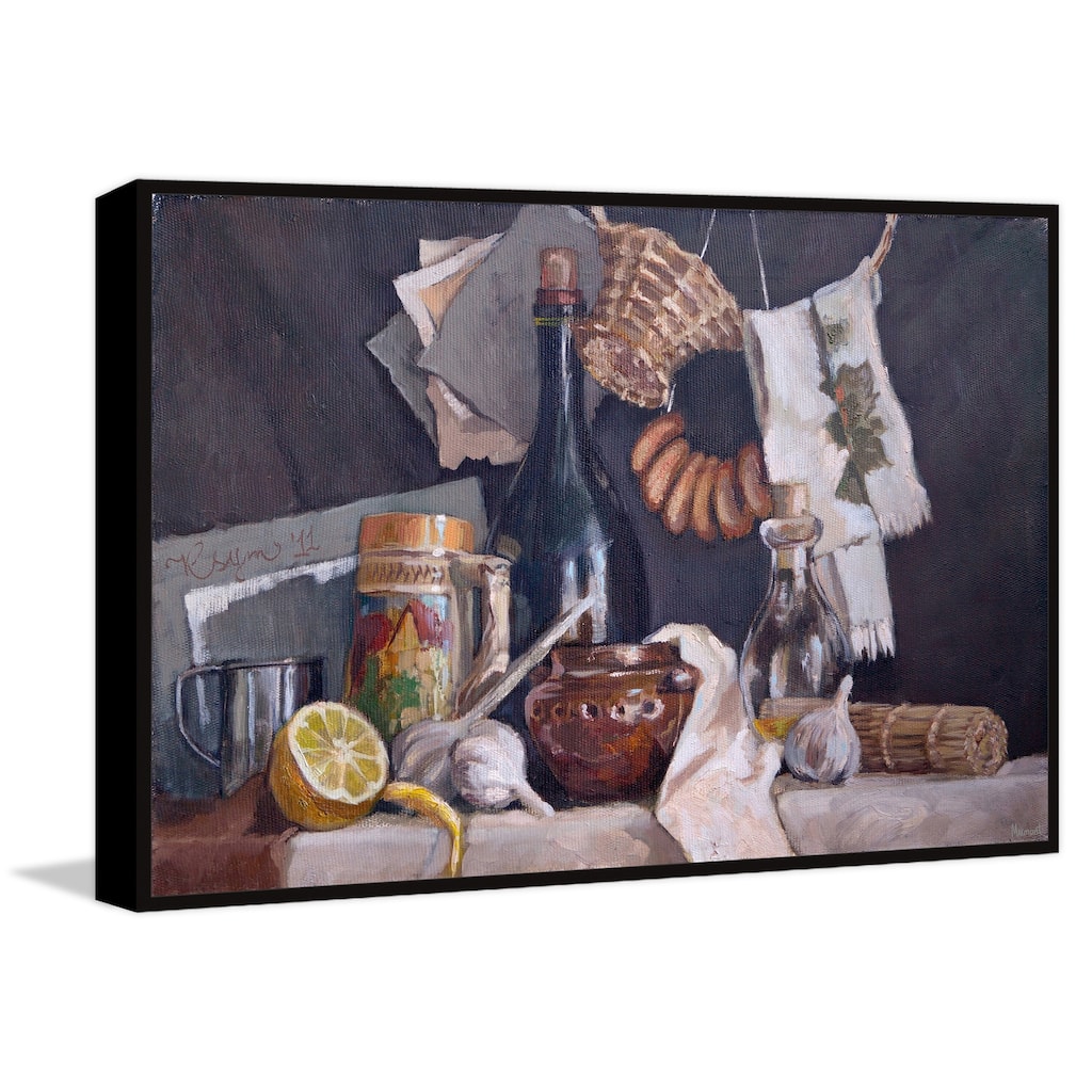 Cooking Is an Art Floater Framed Print on Canvas