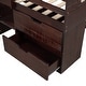 preview thumbnail 15 of 55, Multi-Function Twin Size Wood Loft Bed,Solid Wood Bed with Shelves drawers