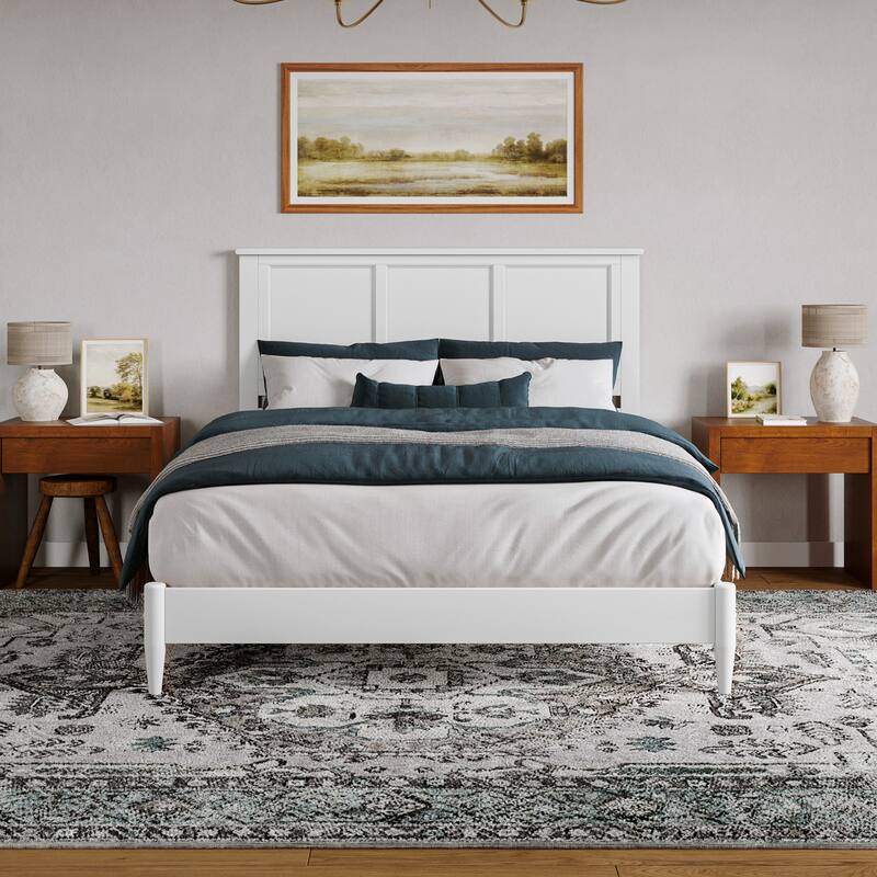 Charlotte Solid Wood Low Profile Platform Bed