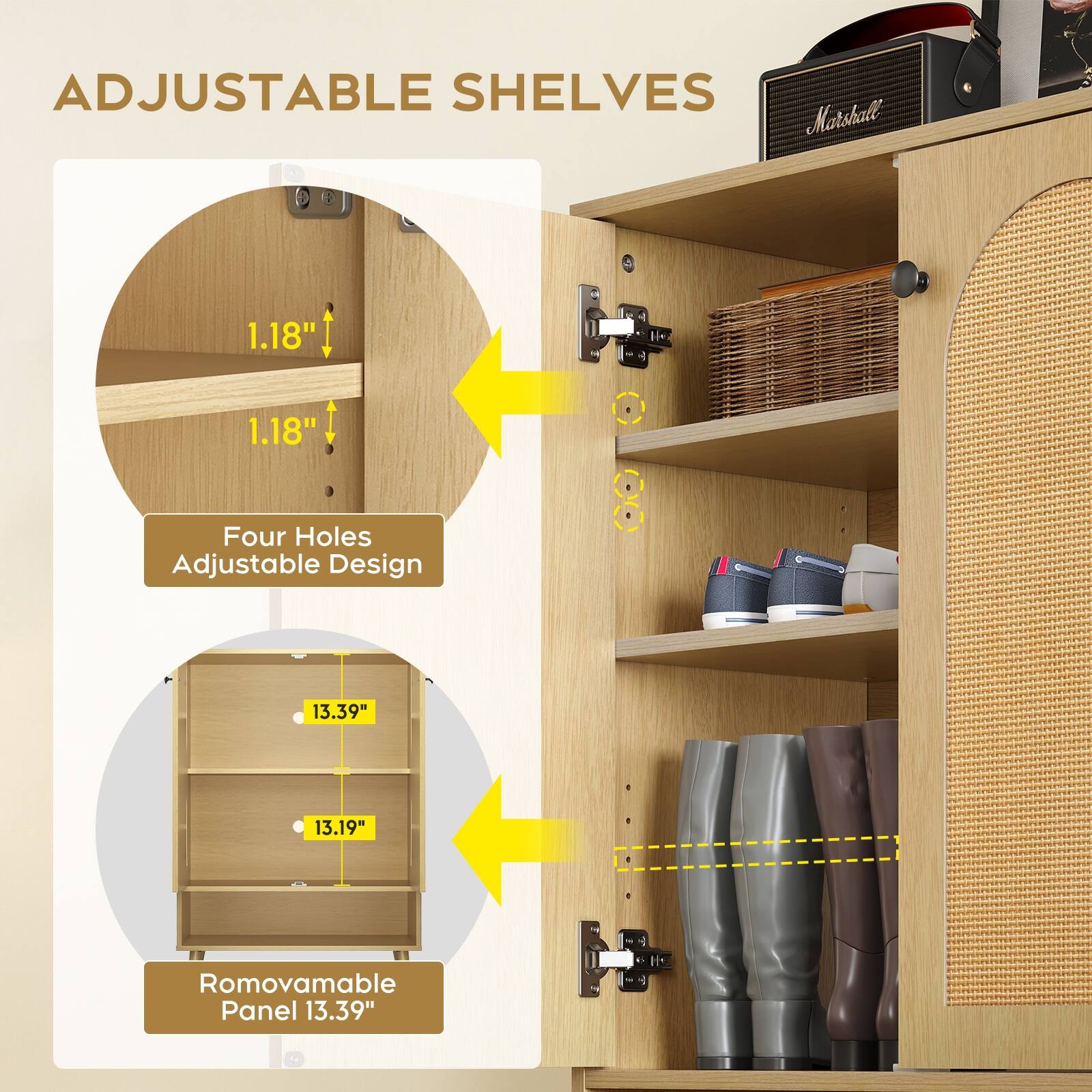 Shoe Storage with Adjustable Plates Bed Bath & Beyond 40225376