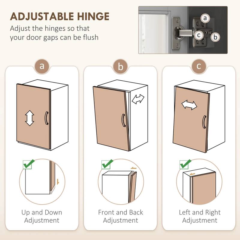 71" Tall Freestanding Kitchen Pantry Cabinet