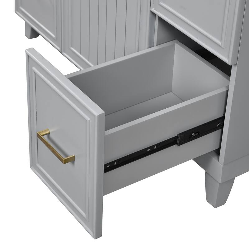 36" Bathroom Vanity with Ceramic Sink
