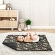 preview thumbnail 3 of 2, Woodland Camo Collection Boy Baby Receiving Security Swaddle Blanket - Beige Green and Black Rustic Forest Camouflage