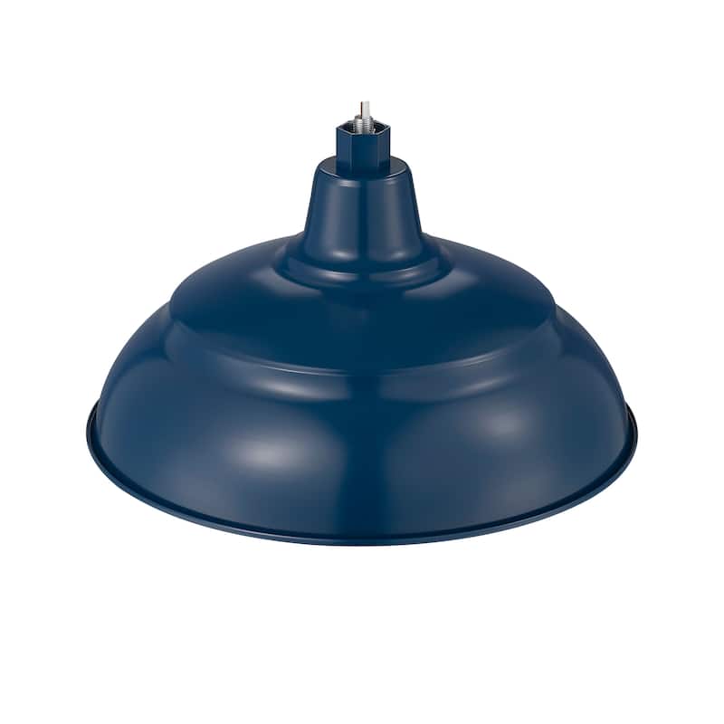 R Series 1-Light Warehouse Shade - Navy Blue - 14