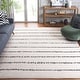 preview thumbnail 4 of 13, SAFAVIEH Melody Giolanda Scandinavian Stripe Rug 10' x 14' - Ivory/Black - Rectangle