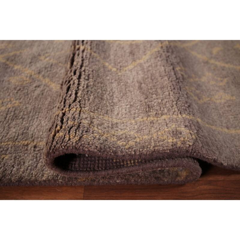 Trellis Moroccan Oriental Area Rug Handmade Wool Carpet - 5'2" x 7'11"