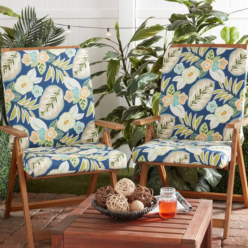 Greendale Home Fashions Outdoor High Back Chair Pad