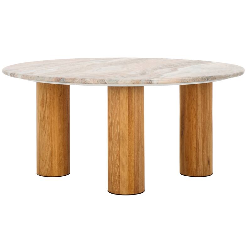 SAFAVIEH Couture Tylee Round Marble Coffee Table - 36"W x 36"D x 16"H