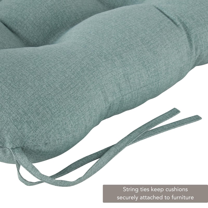 Solid Heathered Outdoor Seat/Back Chair Cushion (Cushion Only)