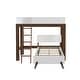 preview thumbnail 4 of 15, Mid-Century Modern L-Shaped Twin over Twin Bunk Bed