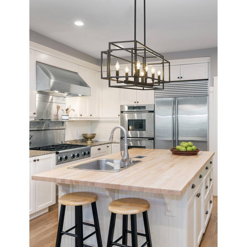 Titania 8 Light Pendant - Matte Black - Matte Black