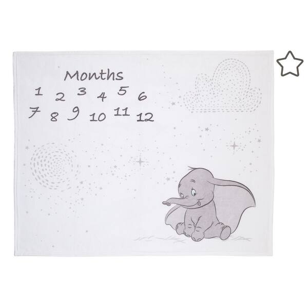 slide 2 of 5, Disney Dumbo Milestone Baby Blanket