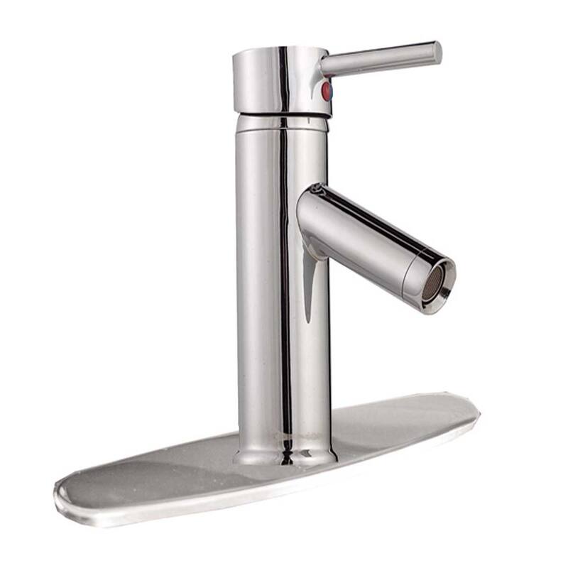 Chrome Widespread Plate Single Hole Bathroom Sink Faucet Renovators Supply