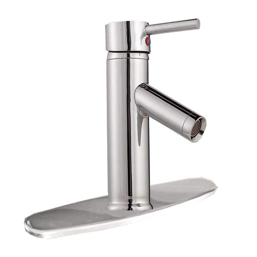 Chrome Widespread Plate Single Hole Bathroom Sink Faucet Renovators Supply