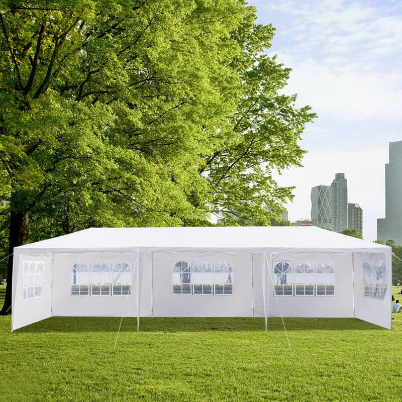 3 x 9m Waterproof Tent with Spiral Tubes 5/7/8 Sides - 5sides