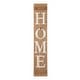 preview thumbnail 25 of 34, Glitzhome 42"H Wooden "HOME" Porch Sign with 3 Changable Floral Wreaths