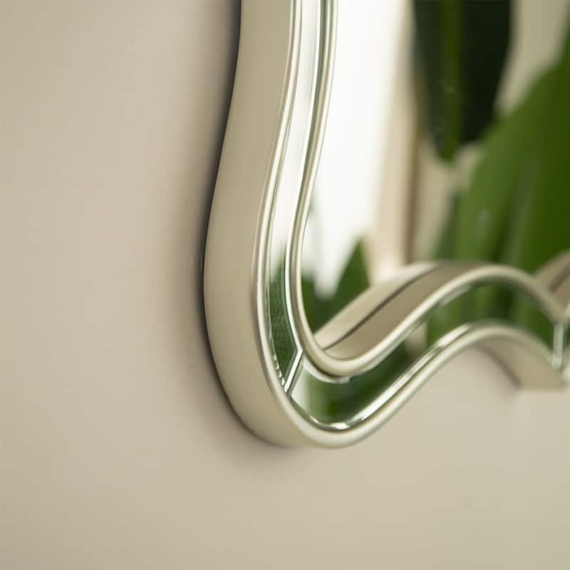 Curvilinear Gold 24" Wall Mirror