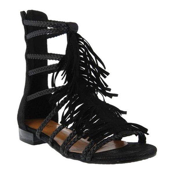 black gladiator sandals women