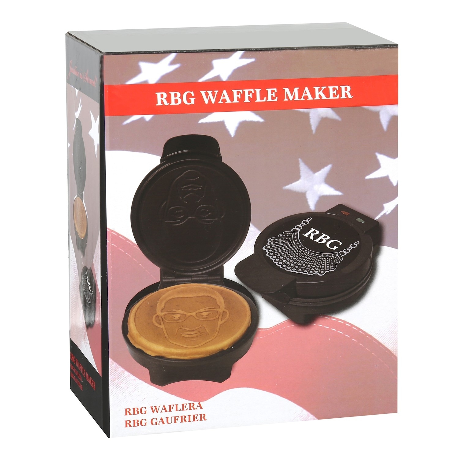 Ruth Bader Ginsburg Waffle Maker, RBG's Face on a Waffle Pancake, Waffle  Iron - Black - 4.75 in. x 7.75 in. x 9.5 in. - Bed Bath & Beyond - 29783328