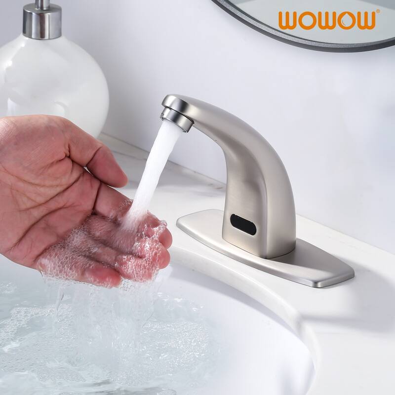 WOWOW Single Hole Touchless Bathroom Faucet