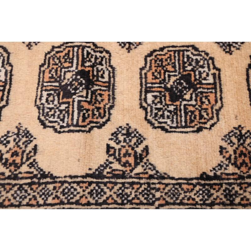ECARPETGALLERY Hand-knotted Finest Peshawar Bokhara Beige Wool Rug - 6'0 x 8'6